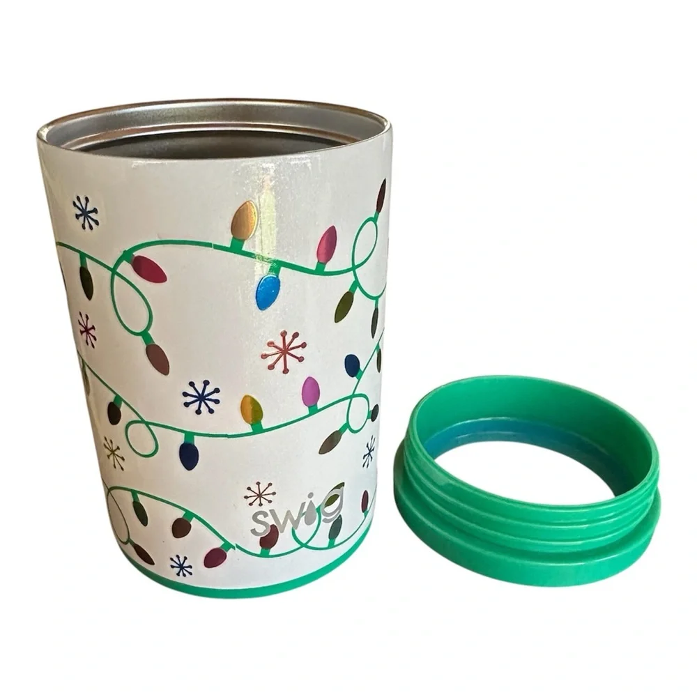 Swig Life Christmas Lights Insulated 12oz Can Cooler - Merry & Bright Multicolor